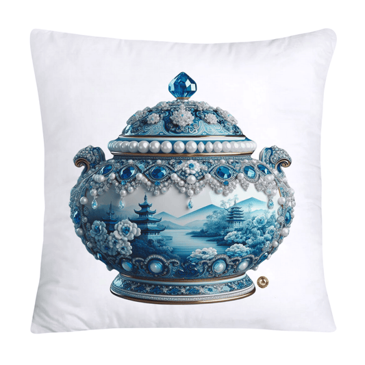 Blue and White Willow Ginger Jar 18x18 Pillow Covers-4112