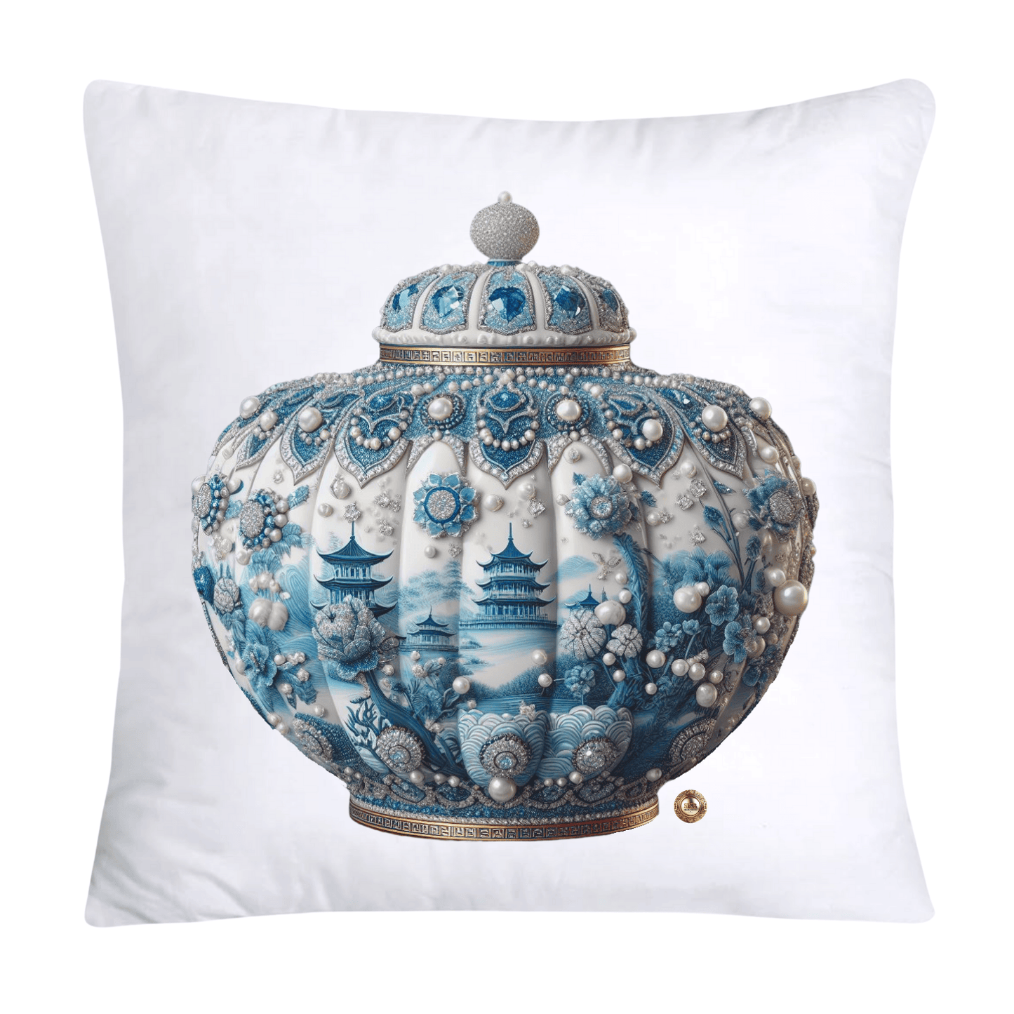 Blue and White Willow Ginger Jar Pillow Covers-89