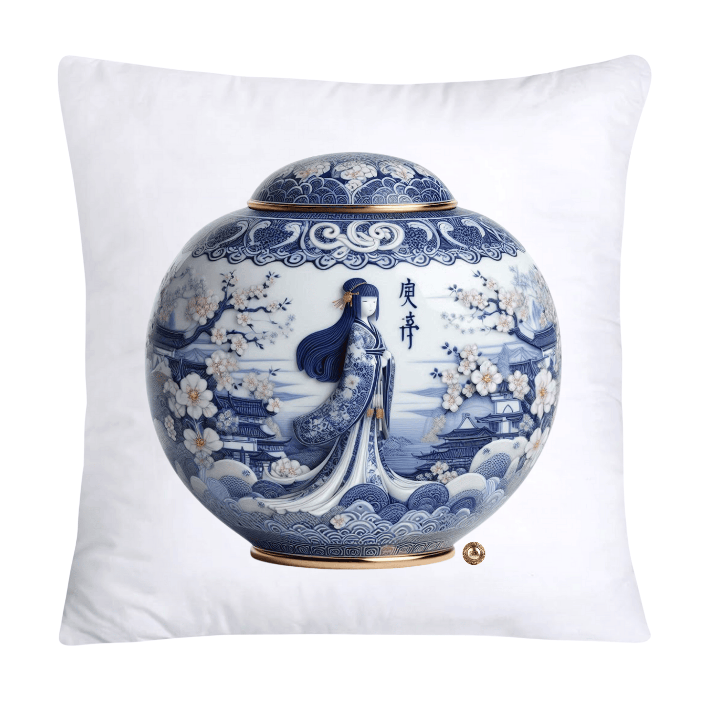 Blue and White Willow Ginger Jar Pillow Covers-79