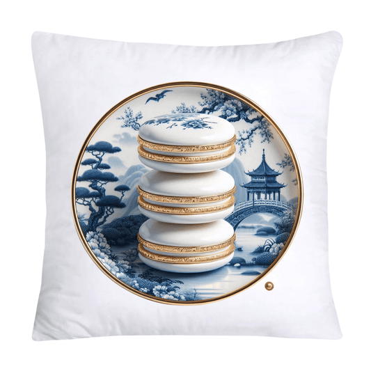 Blue Willow 18x18 Adorable Macaroon Throw Pillow Covers-1876
