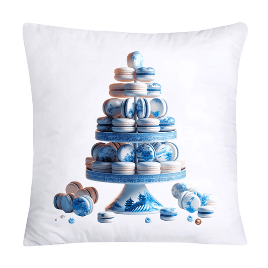 Blue Willow 18x18 Adorable Macaroon Throw Pillow Covers-2333