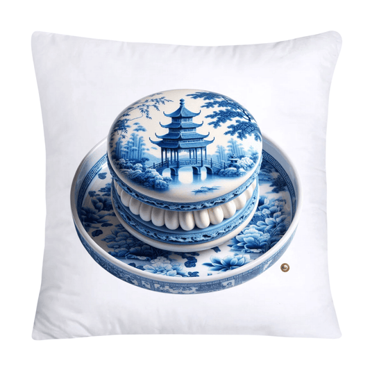 Blue Willow 18x18 Adorable Macaroon Throw Pillow Covers-309