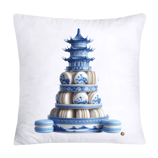 Blue Willow 18x18 Adorable Macaroon Throw Pillow Covers-2326
