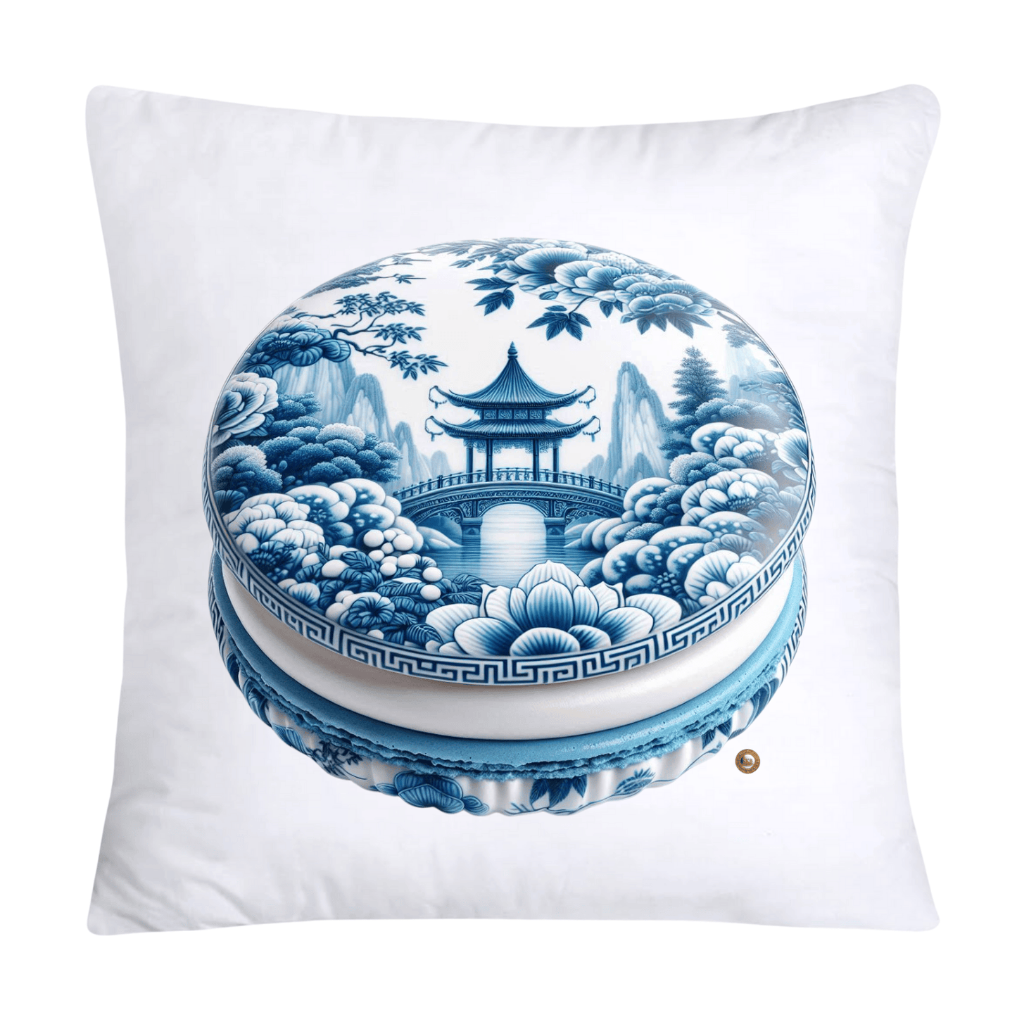 Blue Willow 18x18 Adorable Macaroon Pillow Covers-1909