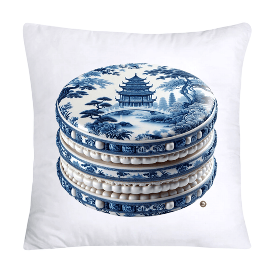 Blue Willow 18x18 Adorable Macaroon Pillow Covers-1913