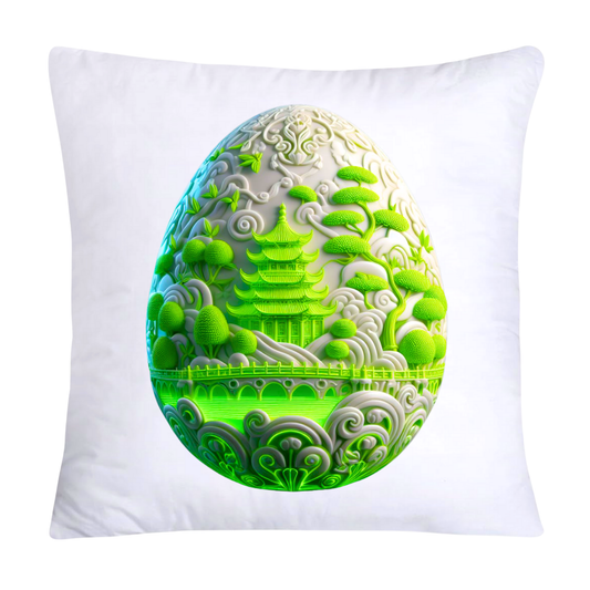 Green Willow Classic Egg 18x18 Pillow Covers-3146