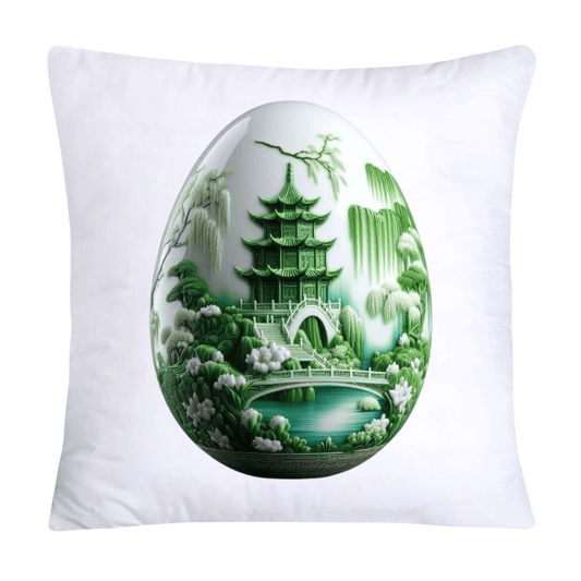 Green Willow Classic Egg 18x18 Pillow Covers-3162