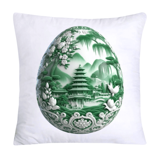 Green Willow Classic Egg 18x18 Pillow Covers-3125