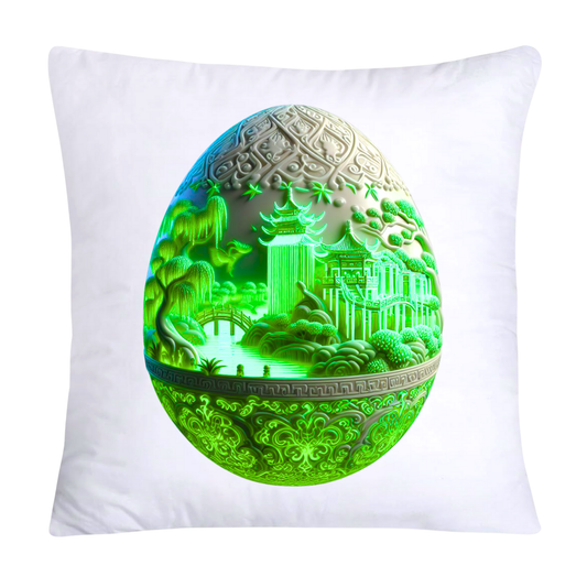 Green Willow Classic Egg 18x18 Pillow Covers-3145