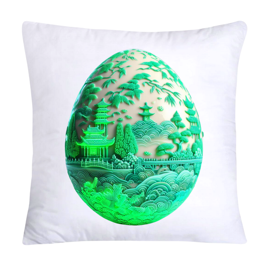 Green Willow Classic Egg 18x18 Pillow Covers-1806