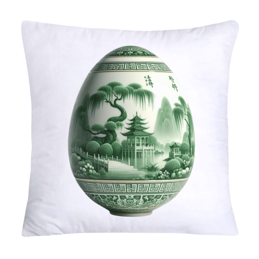 Green Willow Classic Egg 18x18 Pillow Covers-3130