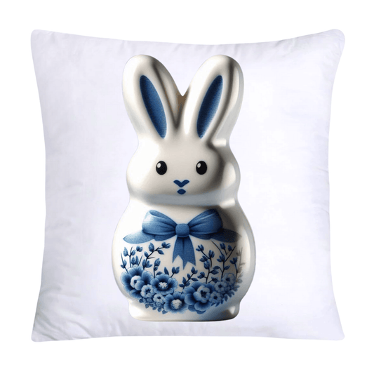 Blue Willow Easter Bunny/Peeps Pillow Covers-18x18-1562