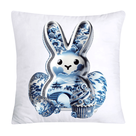 Blue Willow Easter Bunny/Peeps Specialty 18x18 Pillow Covers-250