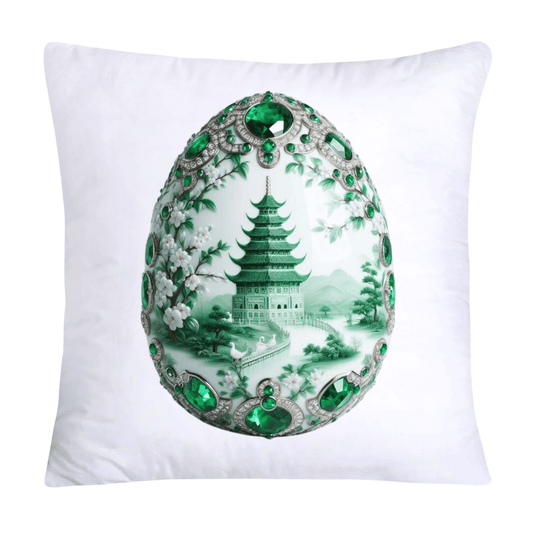 Green Willow Classic Egg 18x18 Pillow Covers-3129
