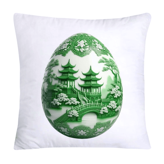 Green Willow Classic Egg 18x18 Pillow Covers-3134