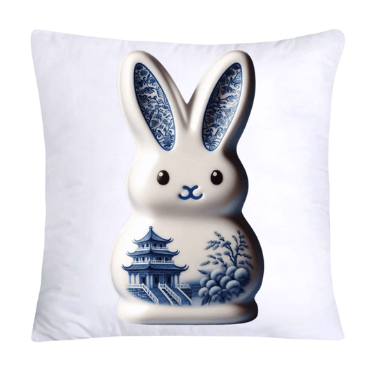 Blue Willow Easter Bunny/Peeps 18x18 Pillow Covers-1558