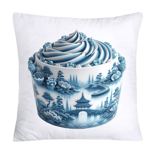 Blue Willow 18x18 Chinoiserie Cupcake Throw Pillow Covers-1539