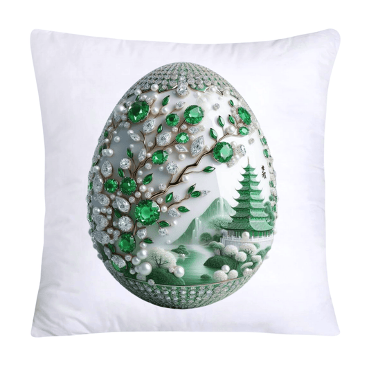Green Willow Classic Egg 18x18 Pillow Covers-3112