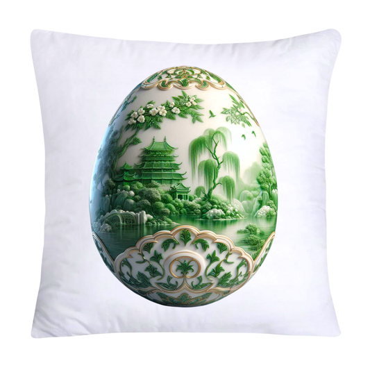 Green Willow Classic Egg 18x18 Pillow Covers-3163