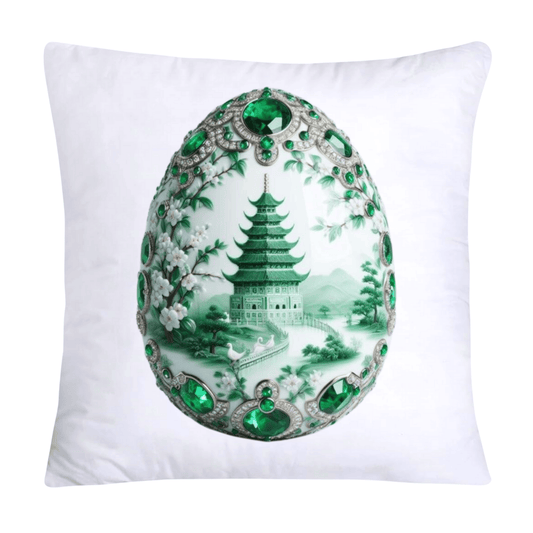 Green Willow Classic Egg 18x18 Pillow Covers-3100