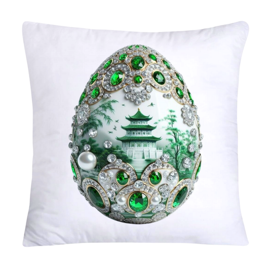 Green Willow Classic Egg 18x18 Pillow Covers-3092