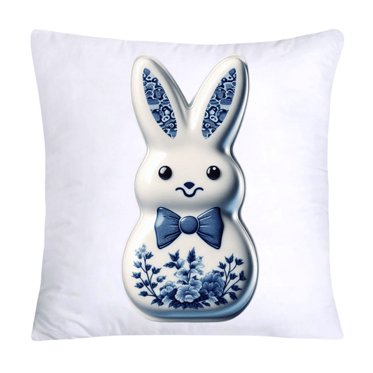 Blue Willow Easter Bunny/Peeps 18x18 Pillow Covers-1561