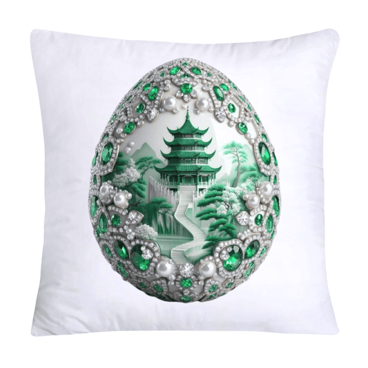 Green Willow Classic Egg 18x18 Pillow Covers-3097