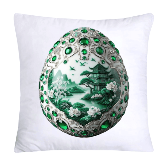 Green Willow Classic Egg 18x18 Pillow Covers-3096