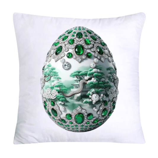 Green Willow Classic Egg 18x18 Pillow Covers-3116