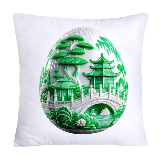 Green Willow Classic Egg 18x18 Pillow Covers-3169