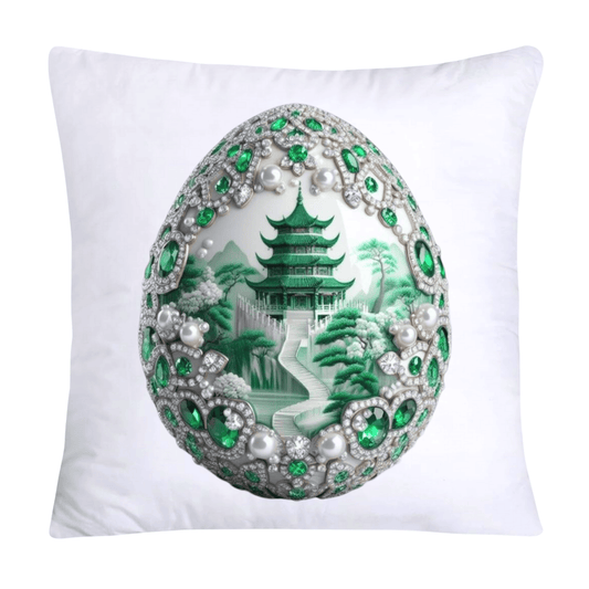 Green Willow Classic Egg 18x18 Pillow Covers-3115