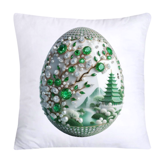 Green Willow Classic Egg 18x18 Pillow Covers-3090