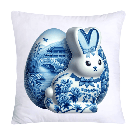 Blue Willow Easter Bunny/Peeps 18x18 Pillow Covers-1544