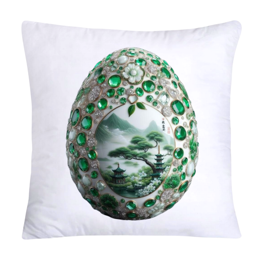 Green Willow Classic Egg 18x18 Pillow Covers-3117