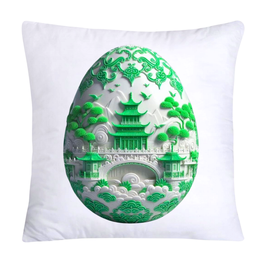 Green Willow Classic Egg 18x18 Pillow Covers-3160