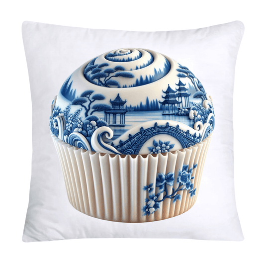 Blue Willow 18x18 Chinoiserie Cupcake Throw Pillow Covers-1536