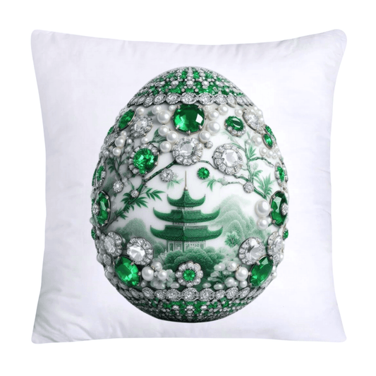 Green Willow Classic Egg 18x18 Pillow Covers-3088