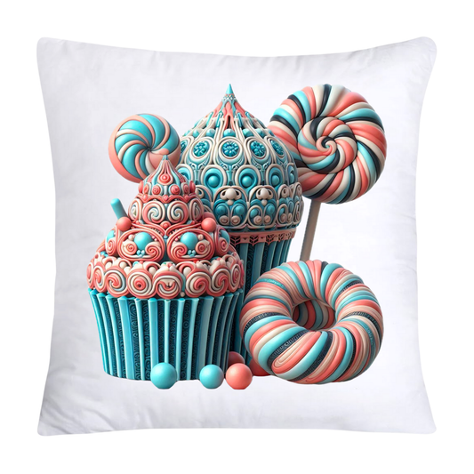 18x18 Cupcakes Donuts and Candy Speciality Pillow Covers-381