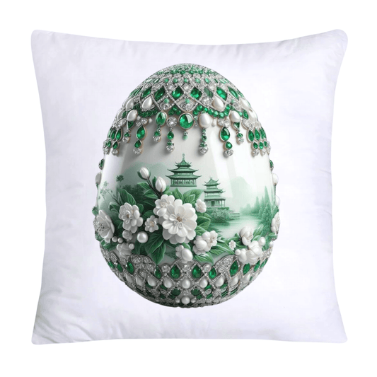 Green Willow Classic Egg 18x18 Pillow Covers-3128