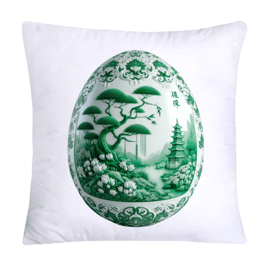 Green Willow Classic Egg 18x18 Pillow Covers-3166