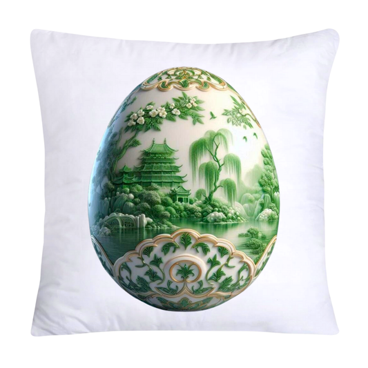 Green Willow Classic Egg 18x18 Pillow Covers-3139