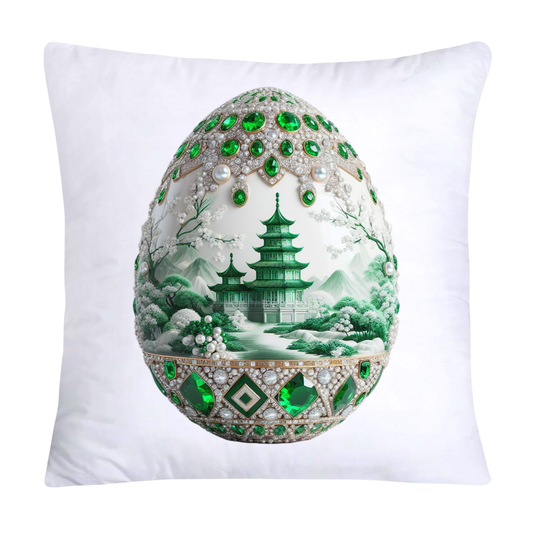 Green Willow Classic Egg 18x18 Pillow Covers-3101