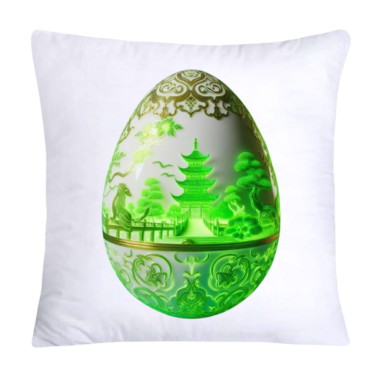 Green Willow Classic Egg 18x18 Pillow Covers-3132