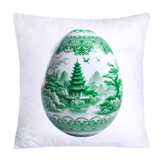 Green Willow Classic Egg 18x18 Pillow Covers-3141