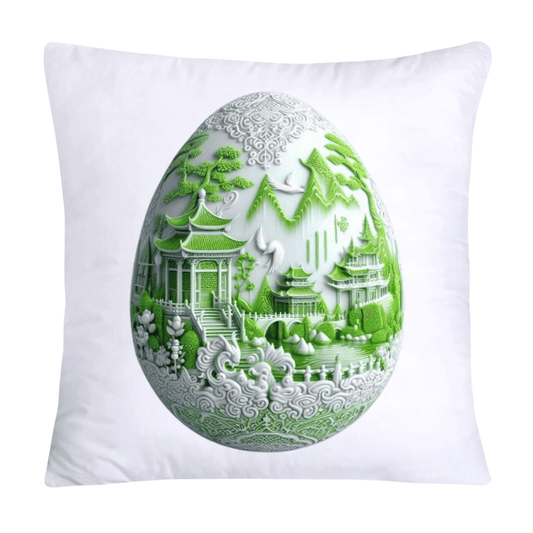 Green Willow Classic Egg 18x18 Pillow Covers-3122