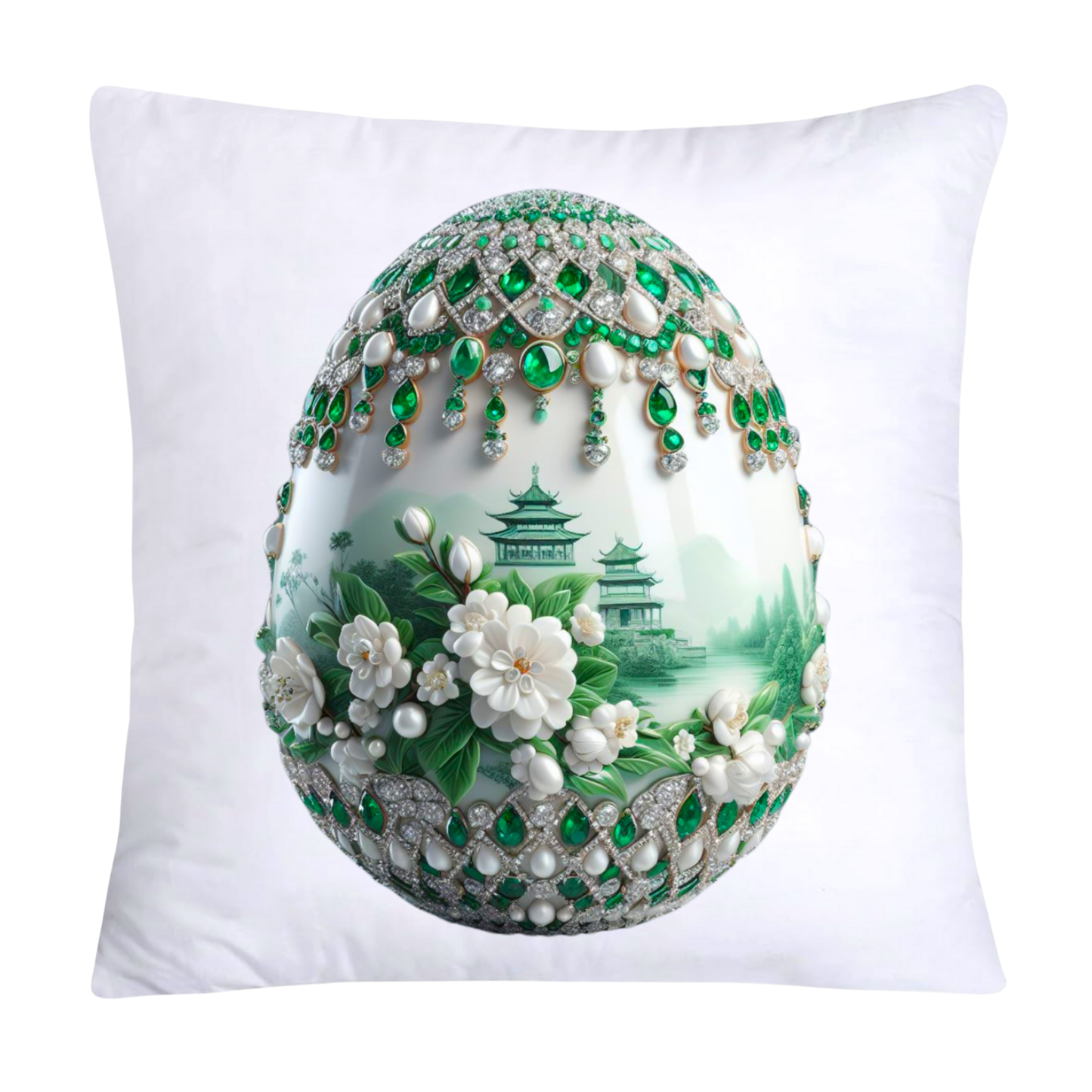 Green Willow Classic Egg 18X18 Pillow Covers-41