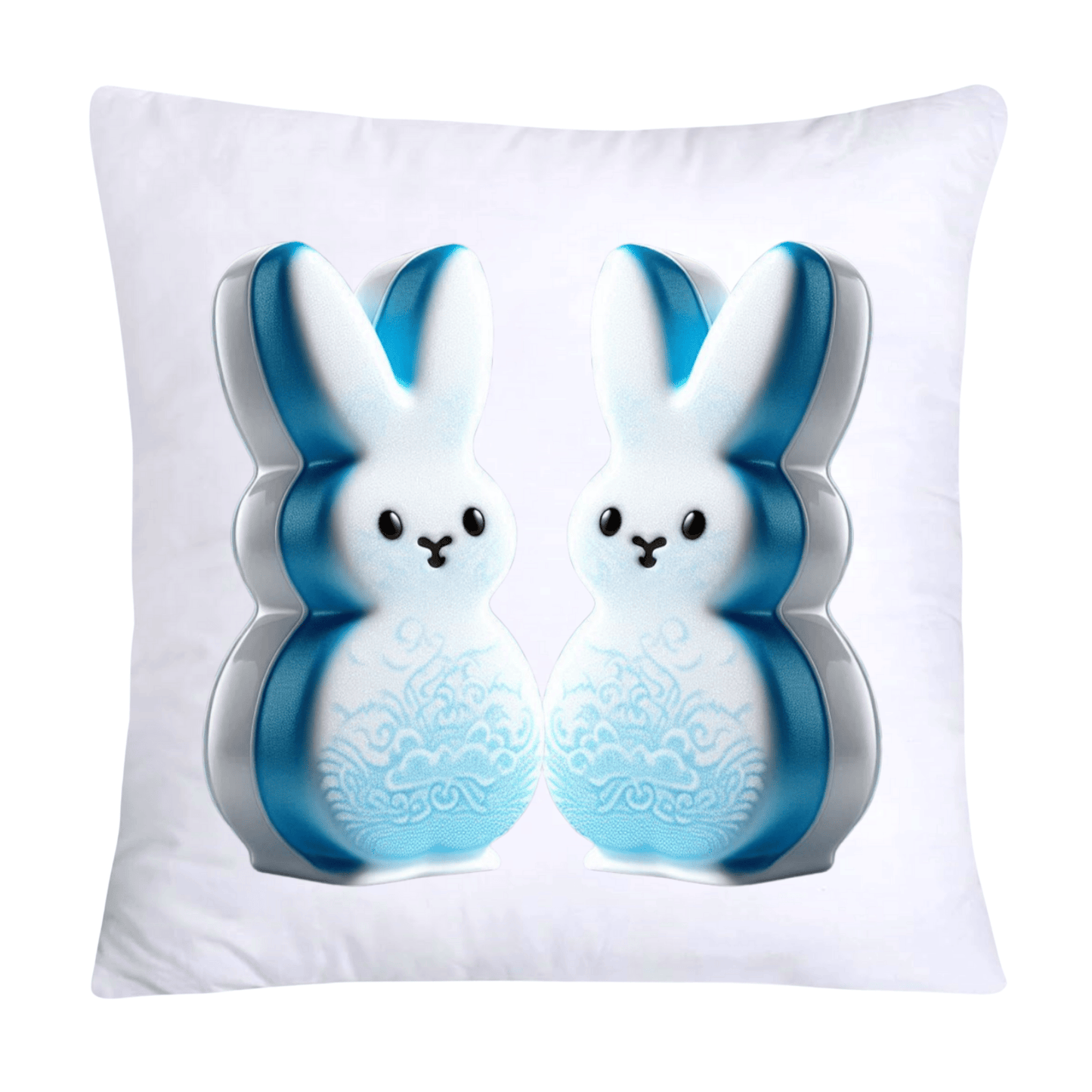 Blue Willow Easter Bunny/Peeps 18x18 Pillow Covers-1559