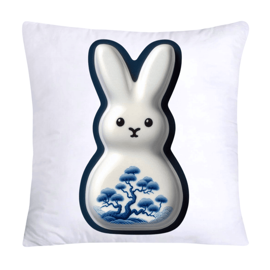 Blue Willow Easter Bunny/Peeps Pillow Covers-18x18-1580