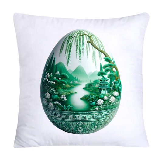 Green Willow Classic Egg 18x18 Pillow Covers-3164