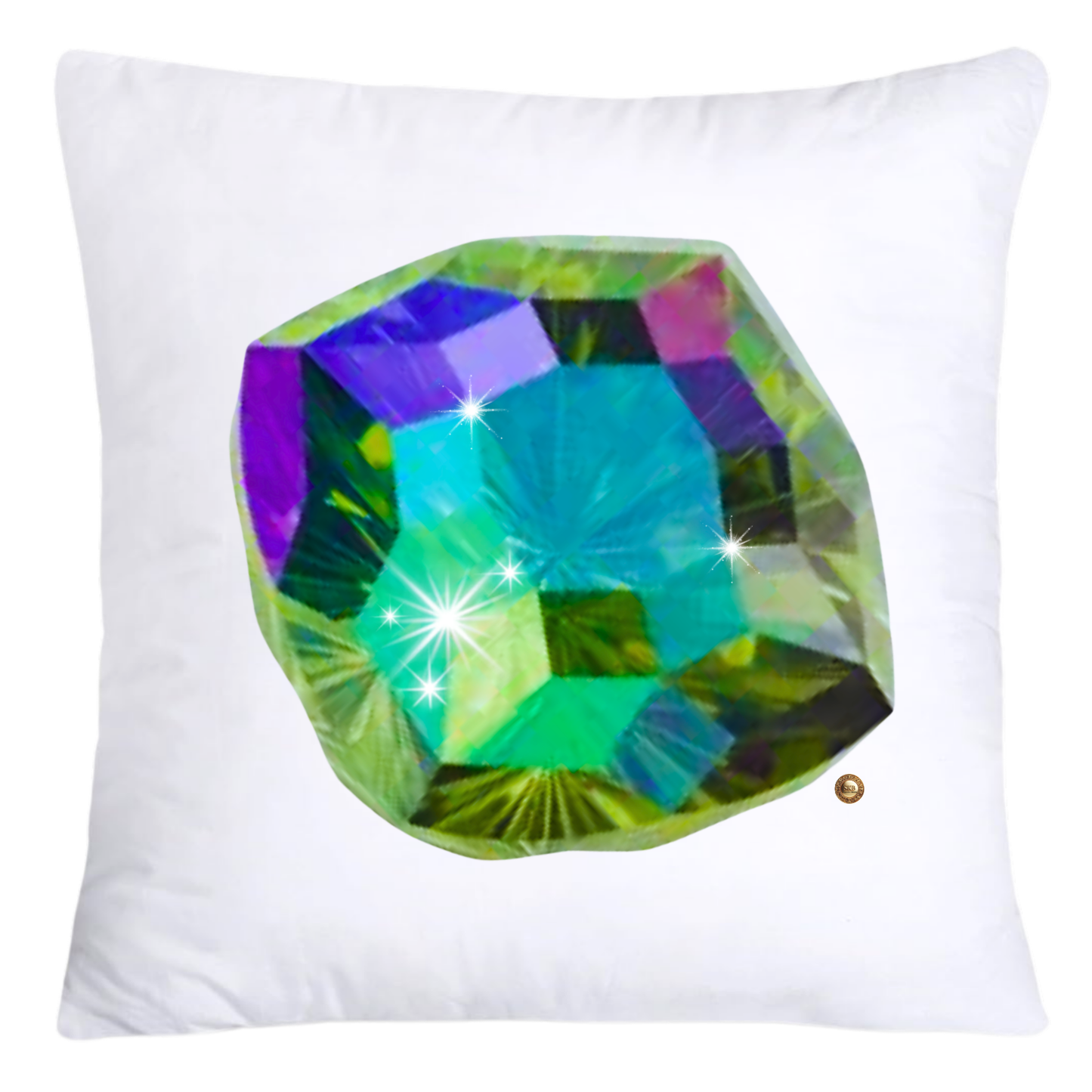 Sparkling Diamonds and Gemstone Pillow Covers 18x18-4711